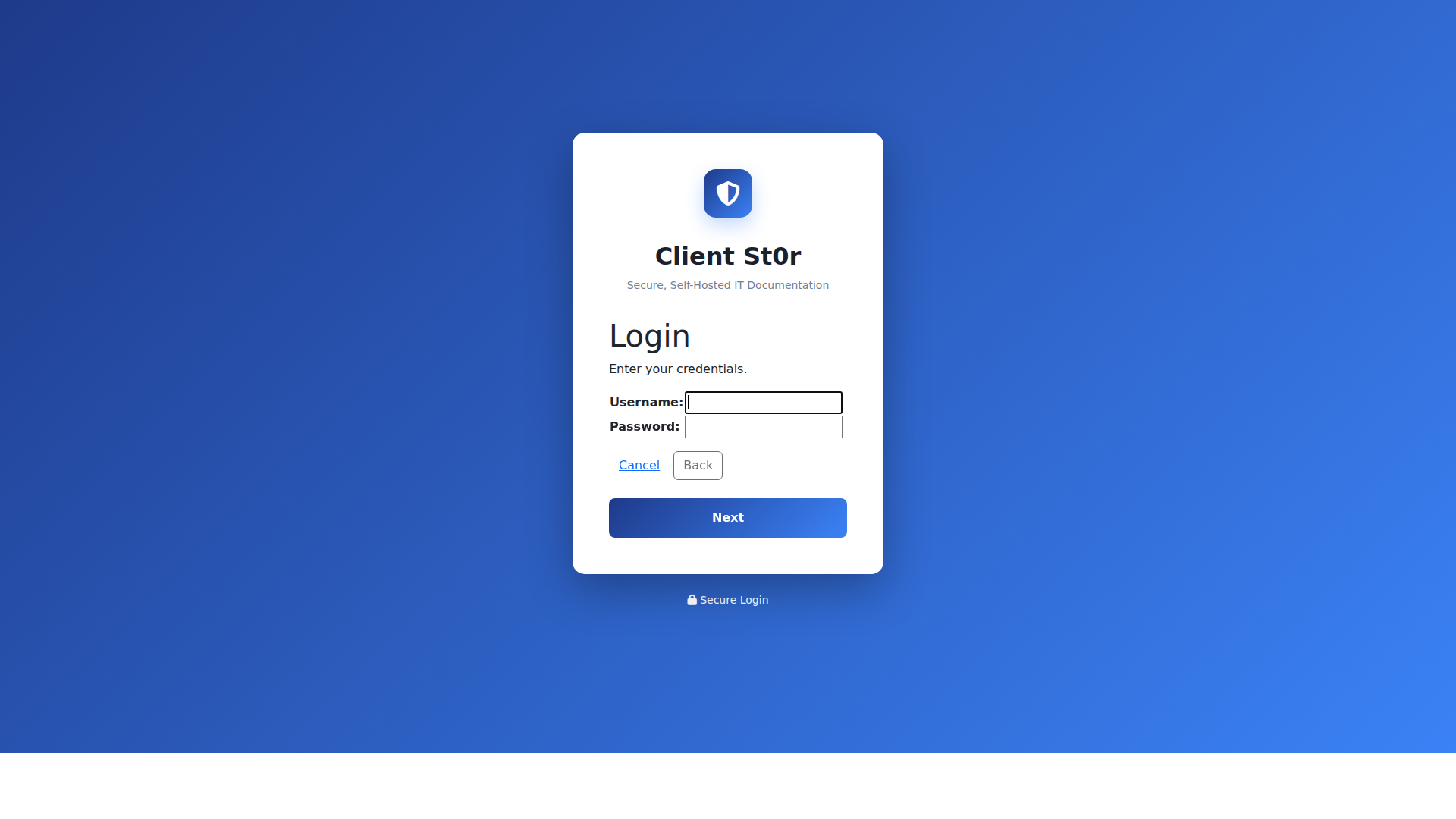 ClientSt0r dashboard
