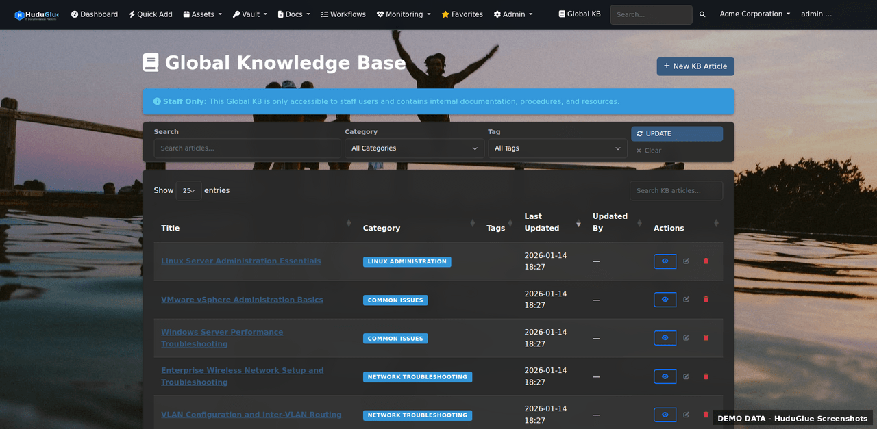 Global knowledge base