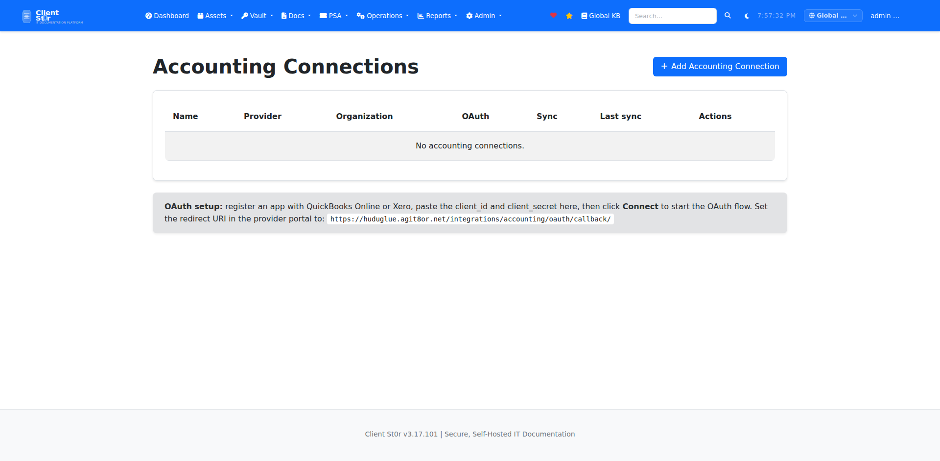 Accounting integrations