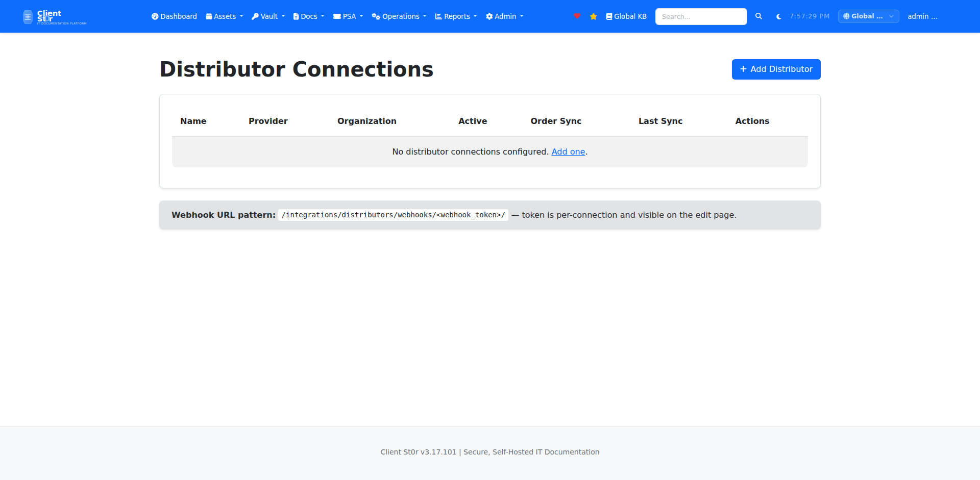 Distributor integrations
